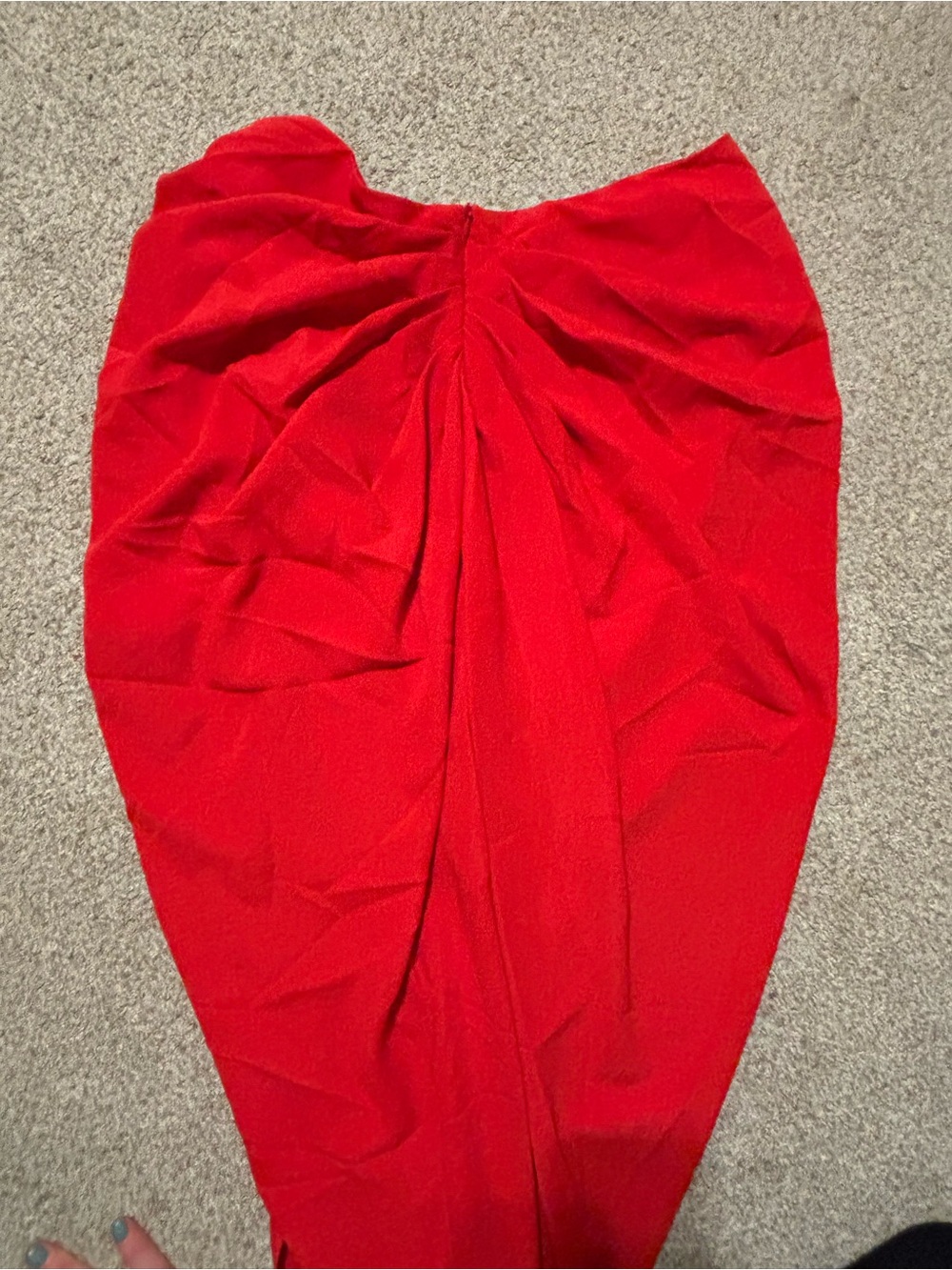 Silquee Ruched High-Slit Bodycon Midi Skirt - Picture 3 of 5